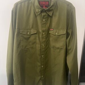 DIXXON Army Green Flannel Shirt